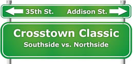 Crosstown Classic sign. Now called the Crosstown Cup  (Photo Courtesy of Creative Commons)